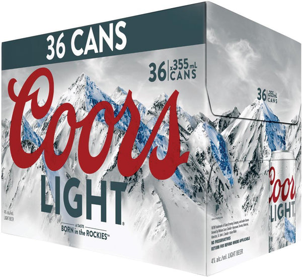 Coors Light Beer 36-Pack