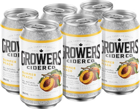 Growers Cider Summer Peach Can 6-Pack