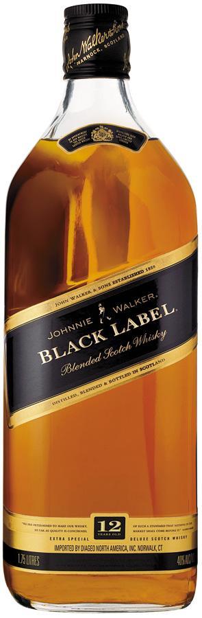 Johnnie Walker Black Label Scotch Whisky (750ml)