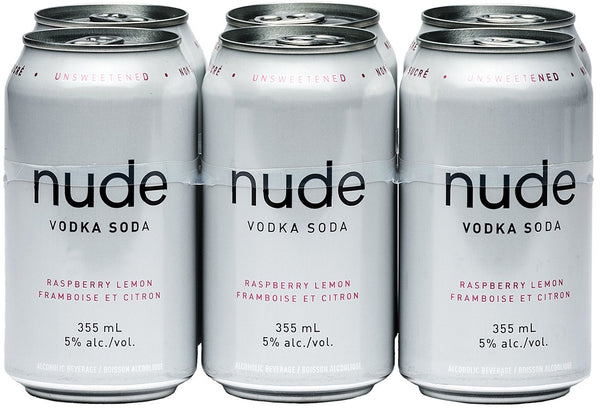 Nude Vodka Soda Raspberry Lemon 6-Pack