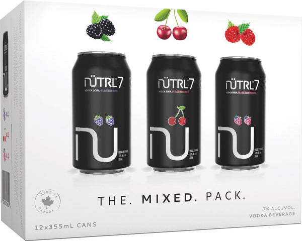 Nutrl7 Vodka Soda Mixed-Pack 12-Pack